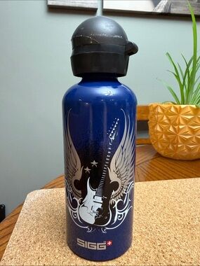 SIGG Aluminum Guitar Wing Water Bottle wt Flip Cap BPA-free